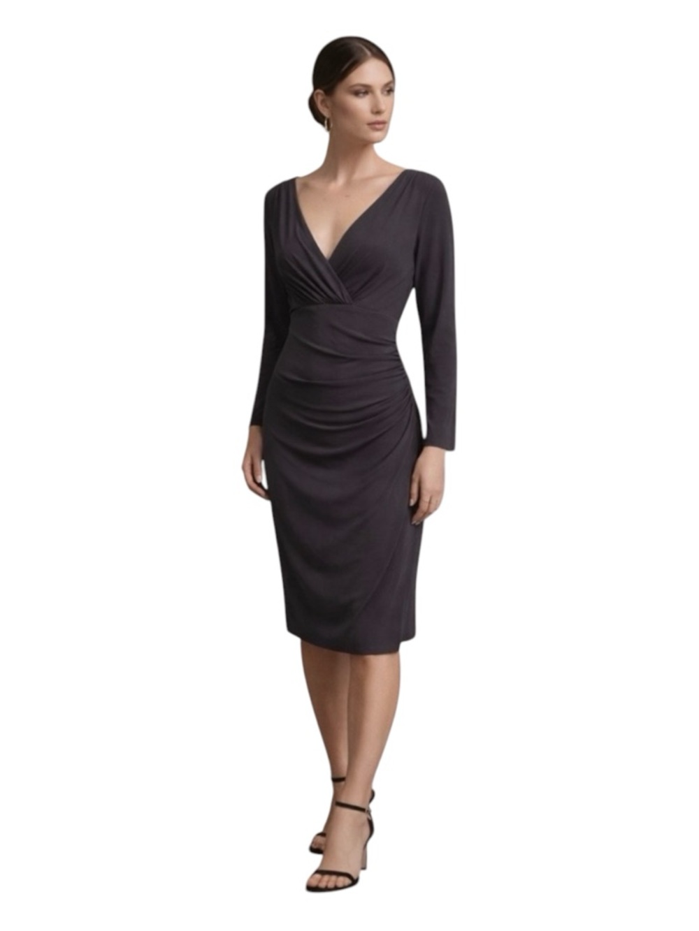 LAUREN Ralph Lauren Bodycon Gray Cocktail
Dress Women’s 12 Luxury Evening